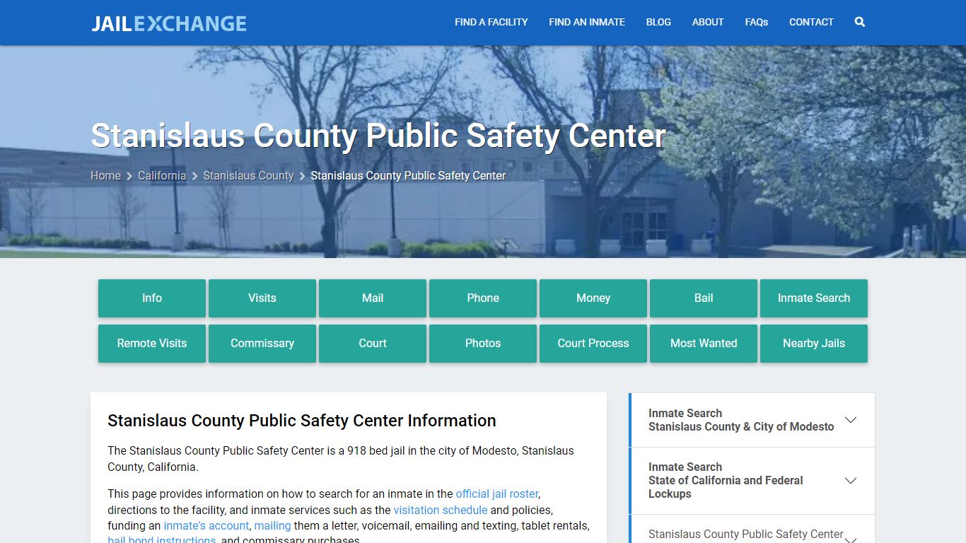 Stanislaus County Public Safety Center - Jail Exchange